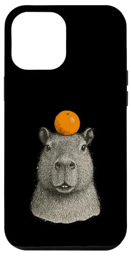 Capybara With Mandarin On The Head Hülle für iPhone 12 Pro Max Capybara With Mandarin On The Head Hülle für iPhone 12 Pro Max von Lustige Capybara Bekleidung Geschenke Capy