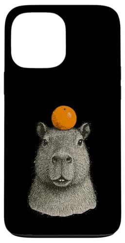 Capybara With Mandarin On The Head Hülle für iPhone 13 Pro Max Capybara With Mandarin On The Head Hülle für iPhone 13 Pro Max von Lustige Capybara Bekleidung Geschenke Capy