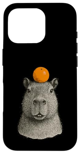 Capybara With Mandarin On The Head Hülle für iPhone 16 Pro Capybara With Mandarin On The Head Hülle für iPhone 16 Pro von Lustige Capybara Bekleidung Geschenke Capy