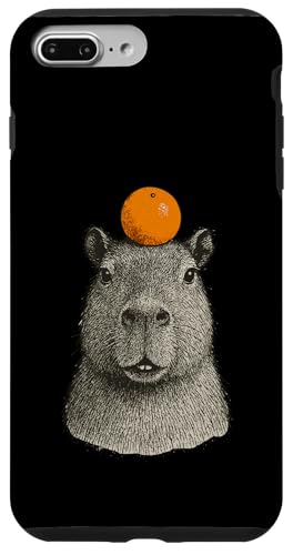 Capybara With Mandarin On The Head Hülle für iPhone 7 Plus/8 Plus Capybara With Mandarin On The Head Hülle für iPhone 7 Plus/8 Plus von Lustige Capybara Bekleidung Geschenke Capy