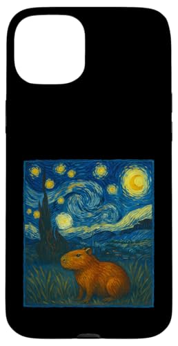 Capybara van Gogh Starry Night Hülle für iPhone 15 Plus Capybara van Gogh Starry Night Hülle für iPhone 15 Plus von Lustige Capybara Bekleidung Geschenke Capy