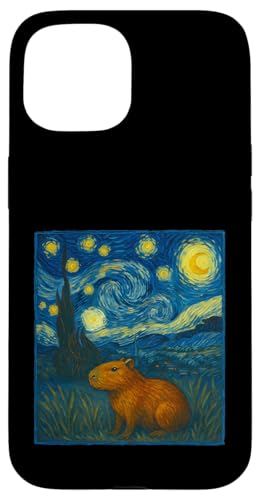 Capybara van Gogh Starry Night Hülle für iPhone 15 Capybara van Gogh Starry Night Hülle für iPhone 15 von Lustige Capybara Bekleidung Geschenke Capy