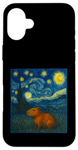 Capybara van Gogh Starry Night Hülle für iPhone 16 Plus Capybara van Gogh Starry Night Hülle für iPhone 16 Plus von Lustige Capybara Bekleidung Geschenke Capy