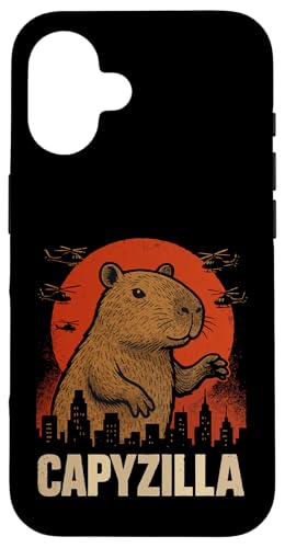 Capyzilla Hülle für iPhone 16 Capyzilla Hülle für iPhone 16 von Lustige Capybara Bekleidung Geschenke Capy