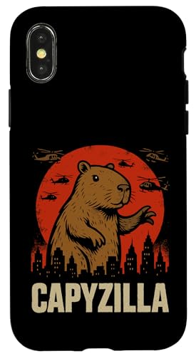 Capyzilla Hülle für iPhone X/XS Capyzilla Hülle für iPhone X/XS von Lustige Capybara Bekleidung Geschenke Capy