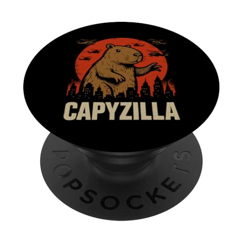 Capyzilla PopSockets Klebender PopGrip Capyzilla PopSockets Klebender PopGrip von Lustige Capybara Bekleidung Geschenke Capy