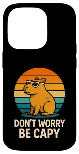 Don't Worry Be Capy Hülle für iPhone 14 Pro Don't Worry Be Capy Hülle für iPhone 14 Pro von Lustige Capybara Bekleidung Geschenke Capy