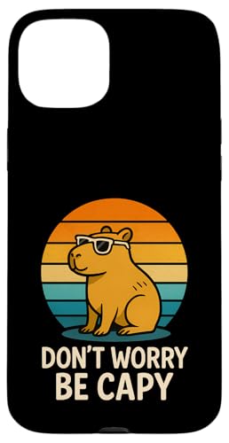 Don't Worry Be Capy Hülle für iPhone 15 Plus von Lustige Capybara Bekleidung Geschenke Capy