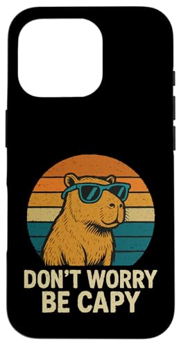 Don't Worry Be Capy Hülle für iPhone 16 Pro Don't Worry Be Capy Hülle für iPhone 16 Pro von Lustige Capybara Bekleidung Geschenke Capy
