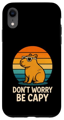 Don't Worry Be Capy Hülle für iPhone XR von Lustige Capybara Bekleidung Geschenke Capy