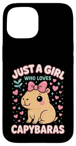 Just A Girl Who Loves Capybaras Hülle für iPhone 15 Just A Girl Who Loves Capybaras Hülle für iPhone 15 von Lustige Capybara Bekleidung Geschenke Capy