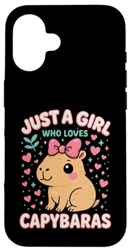 Just A Girl Who Loves Capybaras Hülle für iPhone 16 Just A Girl Who Loves Capybaras Hülle für iPhone 16 von Lustige Capybara Bekleidung Geschenke Capy