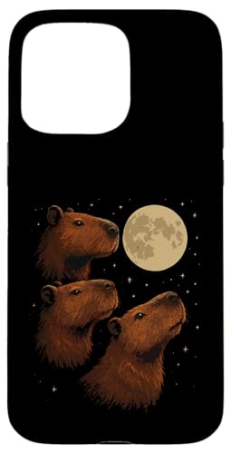 Three Capybara Moon 3 Capybara Howling At The Moon Hülle für iPhone 15 Pro Max Three Capybara Moon 3 Capybara Howling At The Moon Hülle für iPhone 15 Pro Max von Lustige Capybara Bekleidung Geschenke Capy