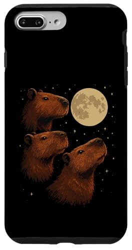 Three Capybara Moon 3 Capybara Howling At The Moon Hülle für iPhone 7 Plus/8 Plus Three Capybara Moon 3 Capybara Howling At The Moon Hülle für iPhone 7 Plus/8 Plus von Lustige Capybara Bekleidung Geschenke Capy