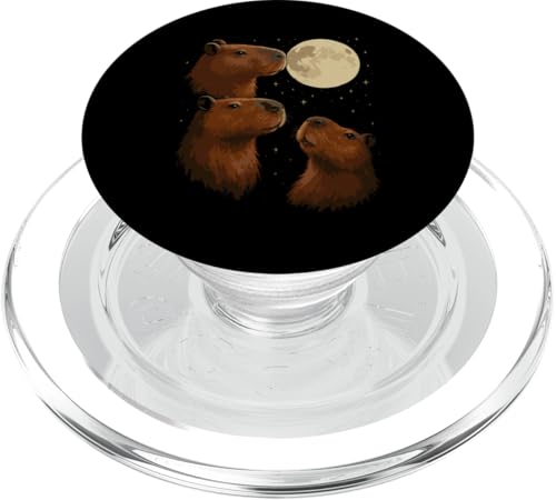 Three Capybara Moon 3 Capybara Howling At The Moon PopSockets PopGrip für MagSafe Three Capybara Moon 3 Capybara Howling At The Moon PopSockets PopGrip für MagSafe von Lustige Capybara Bekleidung Geschenke Capy