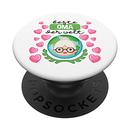 Für Die Beste Oma Der Welt Grafik Geschenk Geschenkidee Von PopSockets mit austauschbarem PopGrip von Lustige Design-Ideen und Mehr