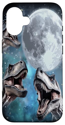 3 Tyrannosaurus heulend im Mond prähistorische Dinosaurier Hülle für iPhone 16 3 Tyrannosaurus heulend im Mond prähistorische Dinosaurier Hülle für iPhone 16 von Lustige Drei Tyrannosaurus heult auf den Mond