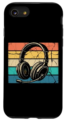 Zocker Gamer Headset Headphones Kopfhörer PC Spieler Hülle für iPhone SE (2020) / 7 / 8 von Lustige Games Zocker Nerd Gaming Kopfhörer Zocken