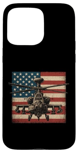 Apache AH 64 USA American Flag United States Patriotic Hülle für iPhone 15 Pro Max Apache AH 64 USA American Flag United States Patriotic Hülle für iPhone 15 Pro Max von Lustige Geschenke für Hubschrauberpiloten