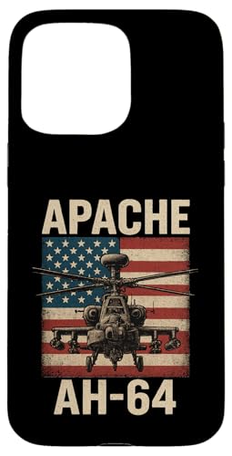 Apache AH 64 USA American Flag United States Patriotic Hülle für iPhone 15 Pro Max Apache AH 64 USA American Flag United States Patriotic Hülle für iPhone 15 Pro Max von Lustige Geschenke für Hubschrauberpiloten