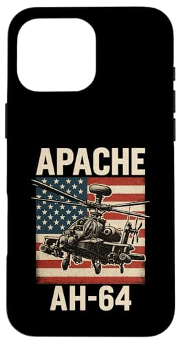Apache AH 64 USA American Flag United States Patriotic Hülle für iPhone 16 Pro Max Apache AH 64 USA American Flag United States Patriotic Hülle für iPhone 16 Pro Max von Lustige Geschenke für Hubschrauberpiloten