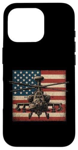 Apache AH 64 USA American Flag United States Patriotic Hülle für iPhone 16 Pro Apache AH 64 USA American Flag United States Patriotic Hülle für iPhone 16 Pro von Lustige Geschenke für Hubschrauberpiloten