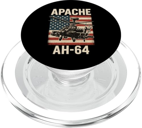 Apache AH 64 USA American Flag United States Patriotic PopSockets PopGrip für MagSafe Apache AH 64 USA American Flag United States Patriotic PopSockets PopGrip für MagSafe von Lustige Geschenke für Hubschrauberpiloten