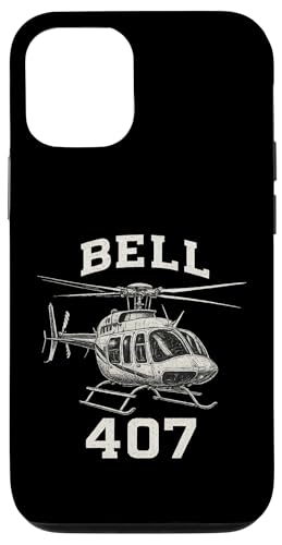 Bell 407 Hülle für iPhone 12/12 Pro von Lustige Geschenke für Hubschrauberpiloten