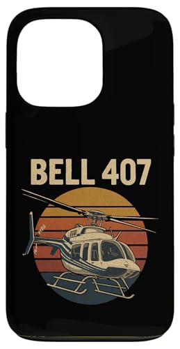 Bell 407 Sunset Hülle für iPhone 13 Pro von Lustige Geschenke für Hubschrauberpiloten