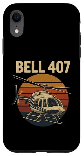 Bell 407 Sunset Hülle für iPhone XR von Lustige Geschenke für Hubschrauberpiloten