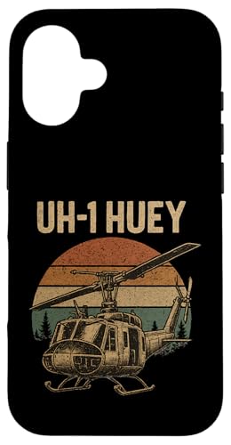 Bell UH-1 Huey Sunset Hülle für iPhone 16 Bell UH-1 Huey Sunset Hülle für iPhone 16 von Lustige Geschenke für Hubschrauberpiloten