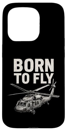 Born To Fly Hülle für iPhone 15 Pro von Lustige Geschenke für Hubschrauberpiloten