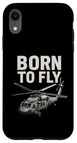 Born To Fly Hülle für iPhone XR von Lustige Geschenke für Hubschrauberpiloten
