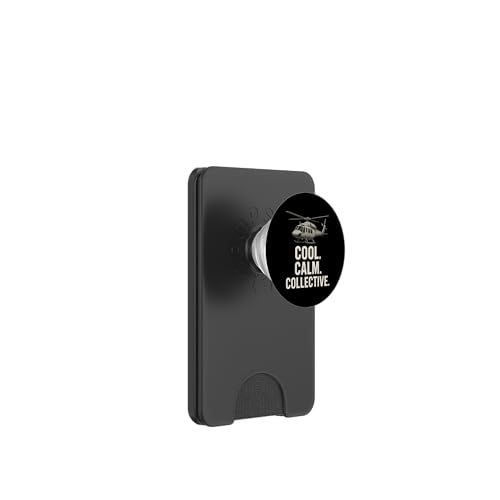 Cool Calm Collective PopSockets PopWallet für MagSafe Cool Calm Collective PopSockets PopWallet für MagSafe von Lustige Geschenke für Hubschrauberpiloten