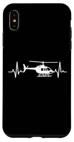Helicopter Heartbeat Hülle für iPhone XS Max von Lustige Geschenke für Hubschrauberpiloten