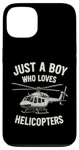 Just A Boy Who Loves Helicopters Hülle für iPhone 13 von Lustige Geschenke für Hubschrauberpiloten