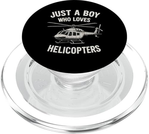 Just A Boy Who Loves Helicopters PopSockets PopGrip für MagSafe Just A Boy Who Loves Helicopters PopSockets PopGrip für MagSafe von Lustige Geschenke für Hubschrauberpiloten