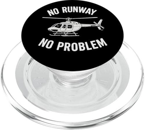No Runway No Problem PopSockets PopGrip für MagSafe No Runway No Problem PopSockets PopGrip für MagSafe von Lustige Geschenke für Hubschrauberpiloten