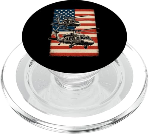 UH-60 Black Hawk Helicopter USA American Flag United States PopSockets PopGrip für MagSafe UH-60 Black Hawk Helicopter USA American Flag United States PopSockets PopGrip für MagSafe von Lustige Geschenke für Hubschrauberpiloten