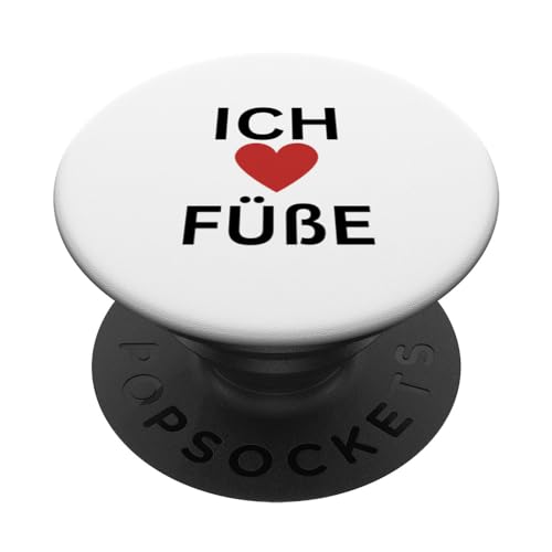 Ich liebe Füße T-Shirt - Fußliebhaber - Fußfetisch PopSockets mit austauschbarem PopGrip von Lustige Geschenke versaute Geschenke