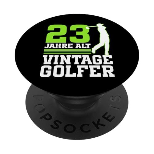 23. Geburtstag 23 Jahre Alt Golf Golfer Geburtstag PopSockets Klebender PopGrip von Lustige Golf Geburtstagsdesigns