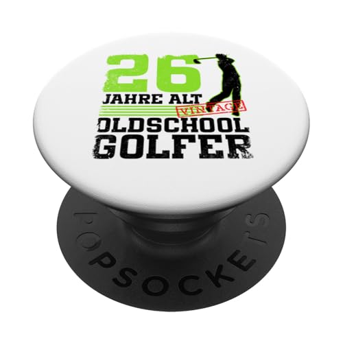 26. Geburtstag 26 Jahre Alt Golf Golfer Geburtstag PopSockets Klebender PopGrip 26. Geburtstag 26 Jahre Alt Golf Golfer Geburtstag PopSockets Klebender PopGrip von Lustige Golf Geburtstagsdesigns