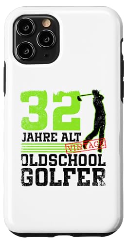 32. Geburtstag 32 Jahre Alt Golf Golfer Geburtstag Hülle für iPhone 11 Pro von Lustige Golf Geburtstagsdesigns