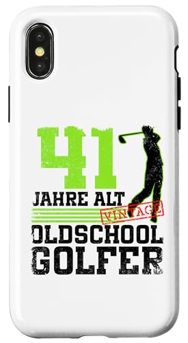 41. Geburtstag 41 Jahre Alt Golf Golfer Geburtstag Hülle für iPhone X/XS 41. Geburtstag 41 Jahre Alt Golf Golfer Geburtstag Hülle für iPhone X/XS von Lustige Golf Geburtstagsdesigns