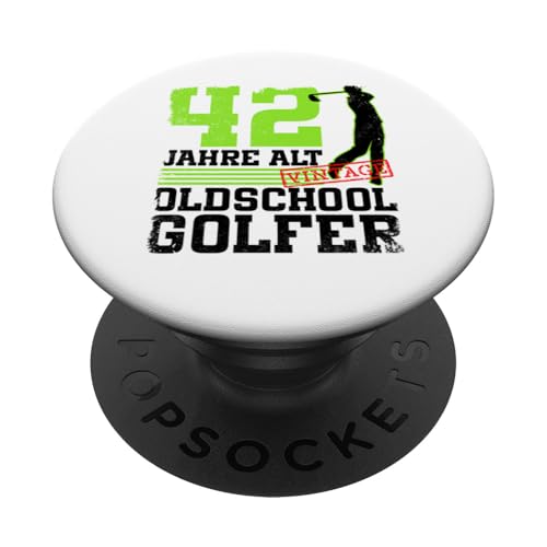 42. Geburtstag 42 Jahre Alt Golf Golfer Geburtstag PopSockets Klebender PopGrip 42. Geburtstag 42 Jahre Alt Golf Golfer Geburtstag PopSockets Klebender PopGrip von Lustige Golf Geburtstagsdesigns