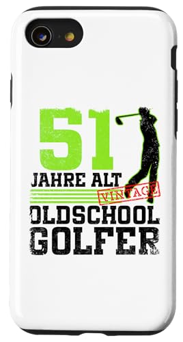 51. Geburtstag 51 Jahre Alt Golf Golfer Geburtstag Hülle für iPhone SE (2020) / 7 / 8 von Lustige Golf Geburtstagsdesigns