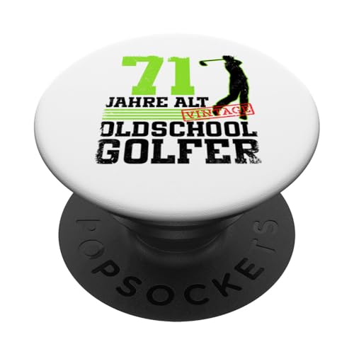 71. Geburtstag 71 Jahre Alt Golf Golfer Geburtstag PopSockets Klebender PopGrip 71. Geburtstag 71 Jahre Alt Golf Golfer Geburtstag PopSockets Klebender PopGrip von Lustige Golf Geburtstagsdesigns