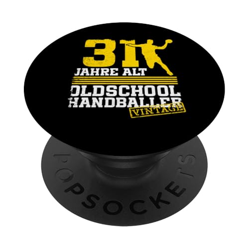 31. Geburtstag 31 Jahre Alt Handball Spieler Geburtstag PopSockets Klebender PopGrip 31. Geburtstag 31 Jahre Alt Handball Spieler Geburtstag PopSockets Klebender PopGrip von Lustige Handball Spieler Geburtstagsdesigns