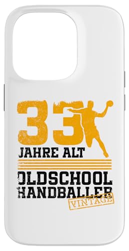33. Geburtstag 33 Jahre Alt Handball Spieler Geburtstag Hülle für iPhone 14 Pro von Lustige Handball Spieler Geburtstagsdesigns