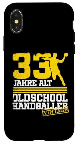 33. Geburtstag 33 Jahre Alt Handball Spieler Geburtstag Hülle für iPhone X/XS 33. Geburtstag 33 Jahre Alt Handball Spieler Geburtstag Hülle für iPhone X/XS von Lustige Handball Spieler Geburtstagsdesigns